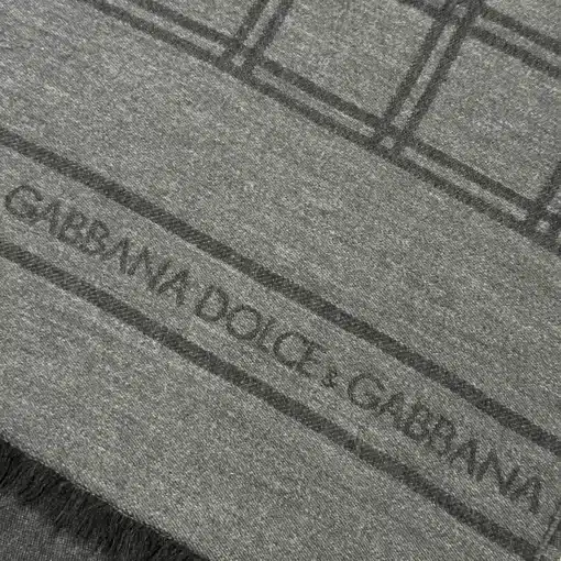 Vintage Dolce&Gabbana D&G Black Check Scarf - Image 4