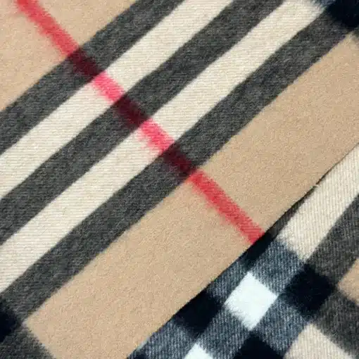 Burberry Nova Check Pattern Cashmere Scarf Beige - Image 2