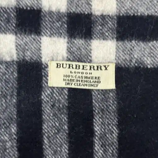 BURBERRY Authentic Giant Check Black Scarf - Image 4