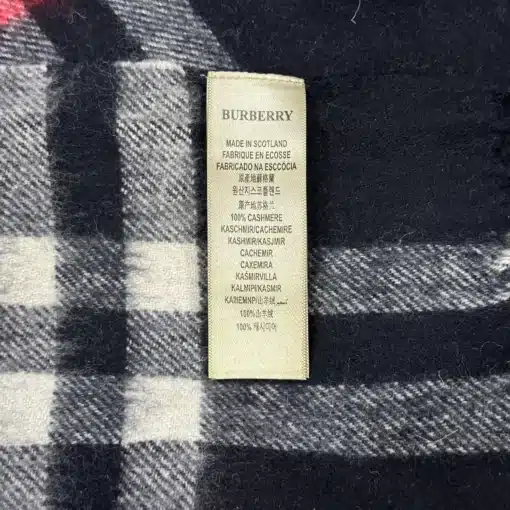 BURBERRY Authentic Giant Check Black Scarf - Image 5