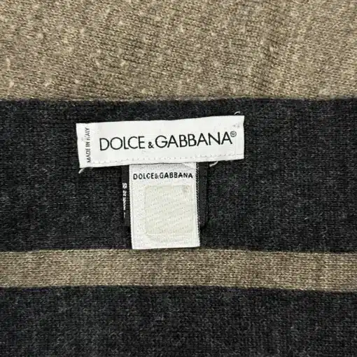D&G Logo Dolce&Gabbana Wool Scarf - Image 4