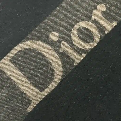 Christian DIOR Logo Black Scarf - Image 3