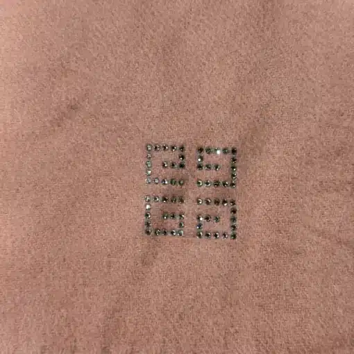 Authentic Givenchy Pink Wool Scarf - Image 3