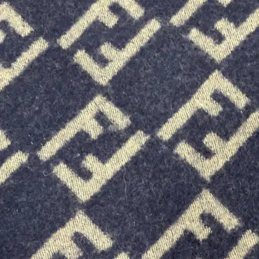Genuine 100% Wool FENDI FF Logo Scarf - Image 3