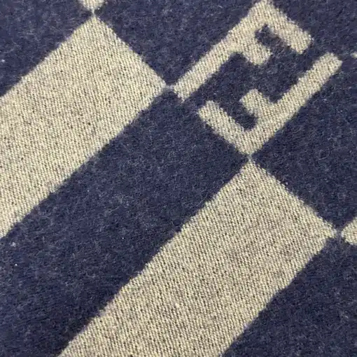 Genuine 100% Wool FENDI FF Logo Scarf - Image 4