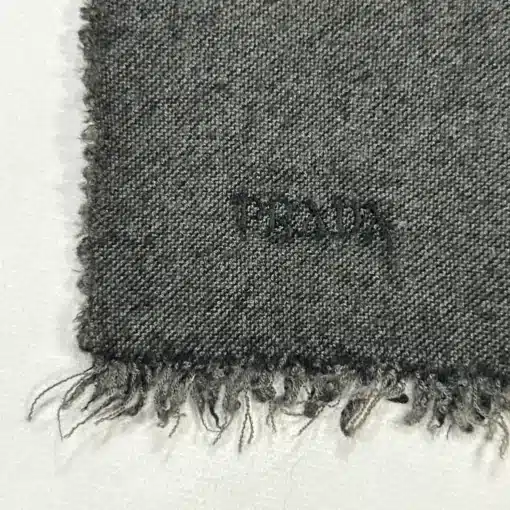 PRADA Authentic Wool Gray Scarf - Image 5