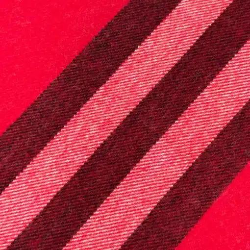 Burberry Nova Check Lambswool Red Scarf - Image 3