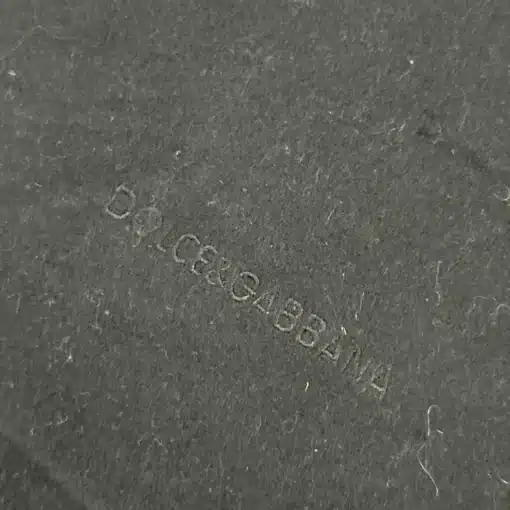 Dolce&Gabbana Cravatte 100% Wool Black Scarf - Image 3