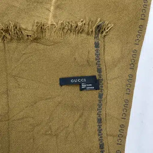 Authentic Vintage GUCCI Wool Scarf - Image 4