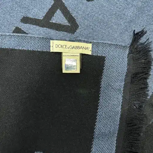Dolce&Gabbana Logo Reversible Wool Scarf - Image 2