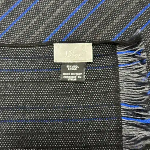 Christian DIOR Wool Silk Blended Scarf - Image 4