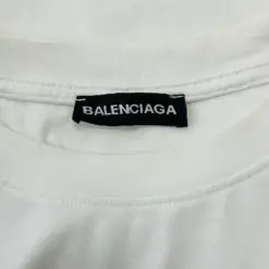White Balenciaga Paris Men’s Short Sleeve T-Shirt