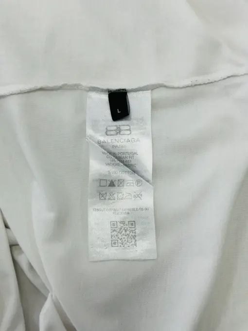White Balenciaga Paris Men’s Short Sleeve T-Shirt