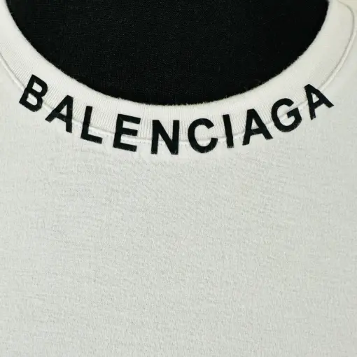 100% Original Logo Print Men’s Balenciaga T-Shirt in White