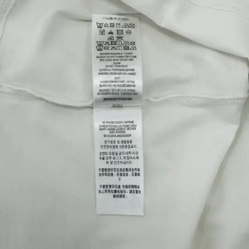 Men’s Cotton Burberry White T-Shirt With Small Sleeves and Embroidered Logo