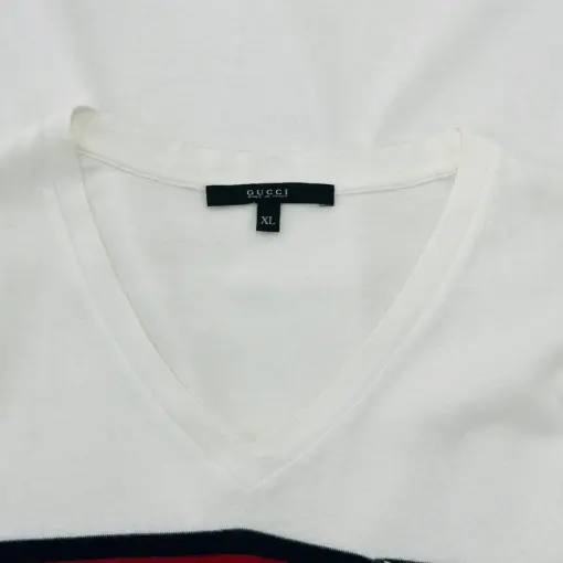 Authentic Short Sleeve Crewneck Cotton Gucci Men’s T-Shirt White