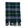 Super Soft Burberrys 100% Lambswool Green Horseferry Check Scarf for Sale