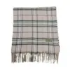 Genuine Burberry Giant Nova Check 100% Cashmere Beige Winter Scarf for Women