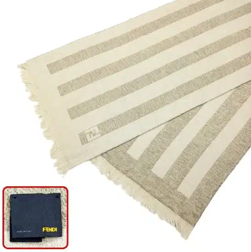 Fendi ff logo scarf with code
