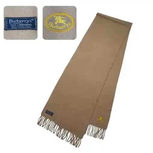 vintage burberry camel color scarf
