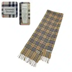 burberry scarf made of cashmere in beige color