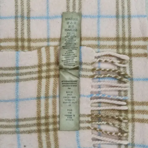 Original Nova Check Burberry Cashmere Scarf for Women- Made in Scotland