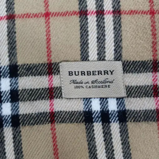 BURBERRY Classic Vintage Nova Check Cashmere Women Scarf