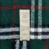 Vintage Burberry 100% Cashmere Green Plaid Scarf for Women