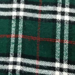 Vintage Burberry 100% Cashmere Green Plaid Scarf for Women