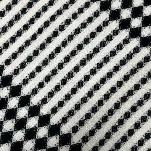Versace Lambswool Scarf- Black & White Unisex - Image 3