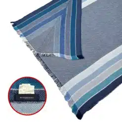 burberrys london blue stripped scarf