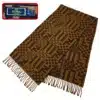 Fendi ff logo brown color scarf 100% wool