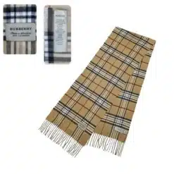 Burberry 100% Cashmere Beige Scarf