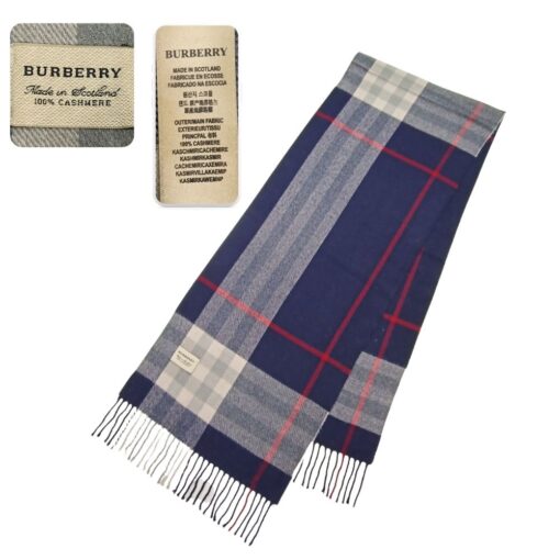 Burberry Vintage Check Scarf, a luxury pre-owned wool scarf featuring the iconic checkered pattern, available at Real Cornor for timeless fashion and warmth.