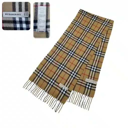 Burberry Cashmere Beige Vintage Scarf