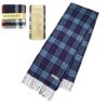 Luxurious Burberry Navy Blue Cashmere Scarf featuring iconic vintage check patterns, crafted from 100% premium cashmere for timeless elegance.