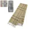 Burberry Cashmere Yellow Scarf Lightweight