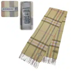 Burberry Cashmere Yellow Scarf Lightweight