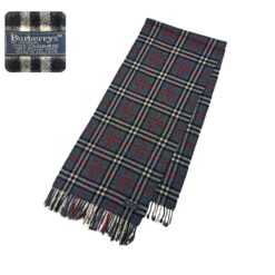 Burberry London 100% Cashmere Gray Scarf – A Soft, Luxurious Scarf for Men and Women, Ideal for All Seasons