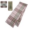 Burberry Real Cashmere Pink Scarf for Men and Women – Soft, luxurious, and timeless accessory perfect for any occasion.