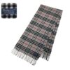 A luxurious Burberry London Vintage Cashmere Gray Scarf displayed elegantly, showcasing its premium quality and timeless design.