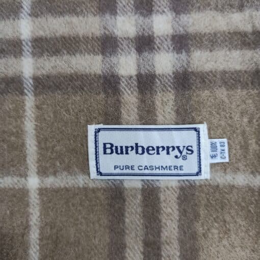 Burberry Luxury Cashmere Beige Scarf - Image 3