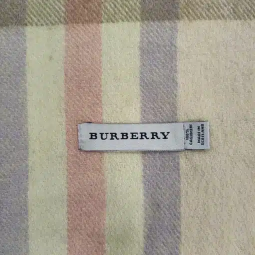 Burberry Cashmere Yellow Scarf Lightweight - Image 3