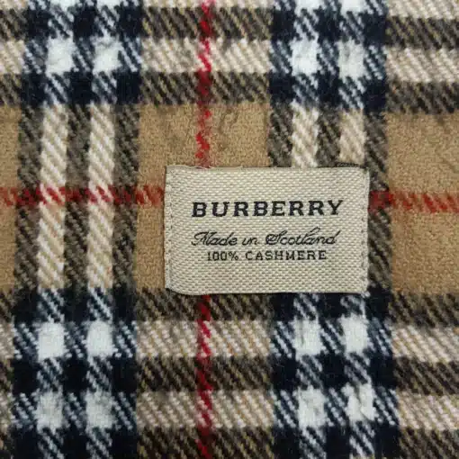 Burberry 100% Cashmere Beige Scarf - Image 3
