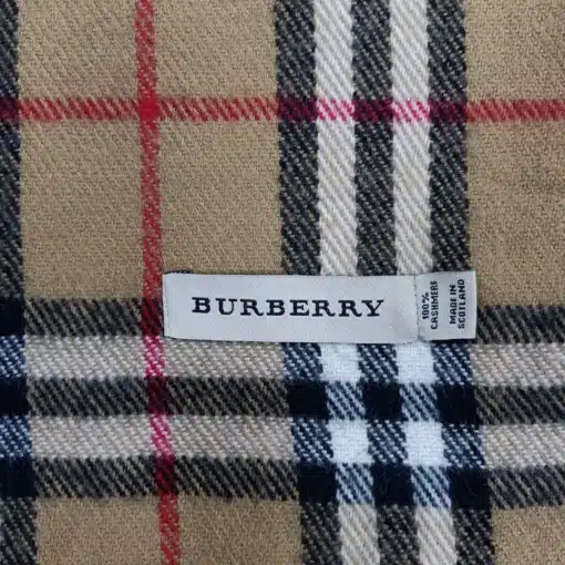 Burberry Cashmere Beige Vintage Scarf - Image 3