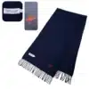 Burberry navy blue cashmere scarf