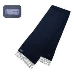 Burberry Scarf - Giant Blue Lambswool Scarf