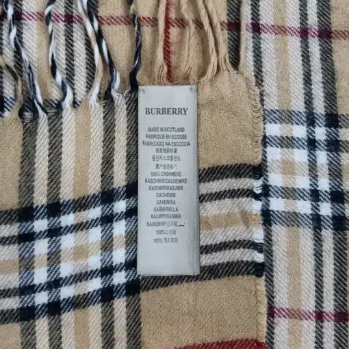 Giant Check Burberry Scarf - Image 5