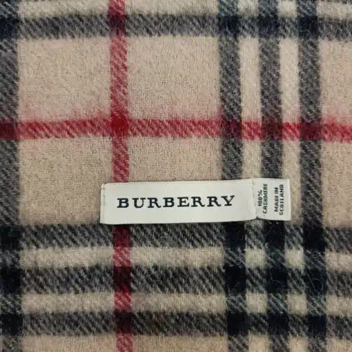Burberry Cashmere Beige Vintage Scarf - Image 3